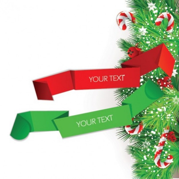Christmas colorful Christmas tree christmas tree and banner about Candy cane Holiday